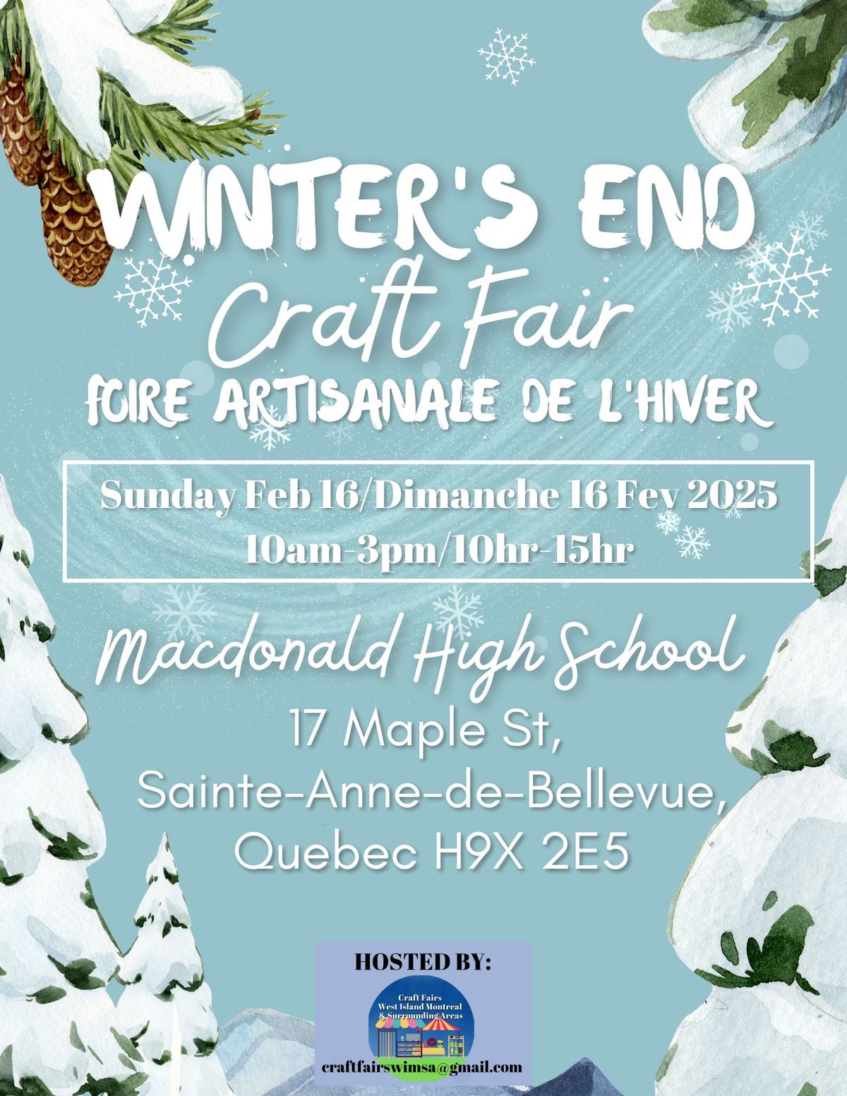 Winter's End Craft Fair - Foire Artisanale de l'Hiver