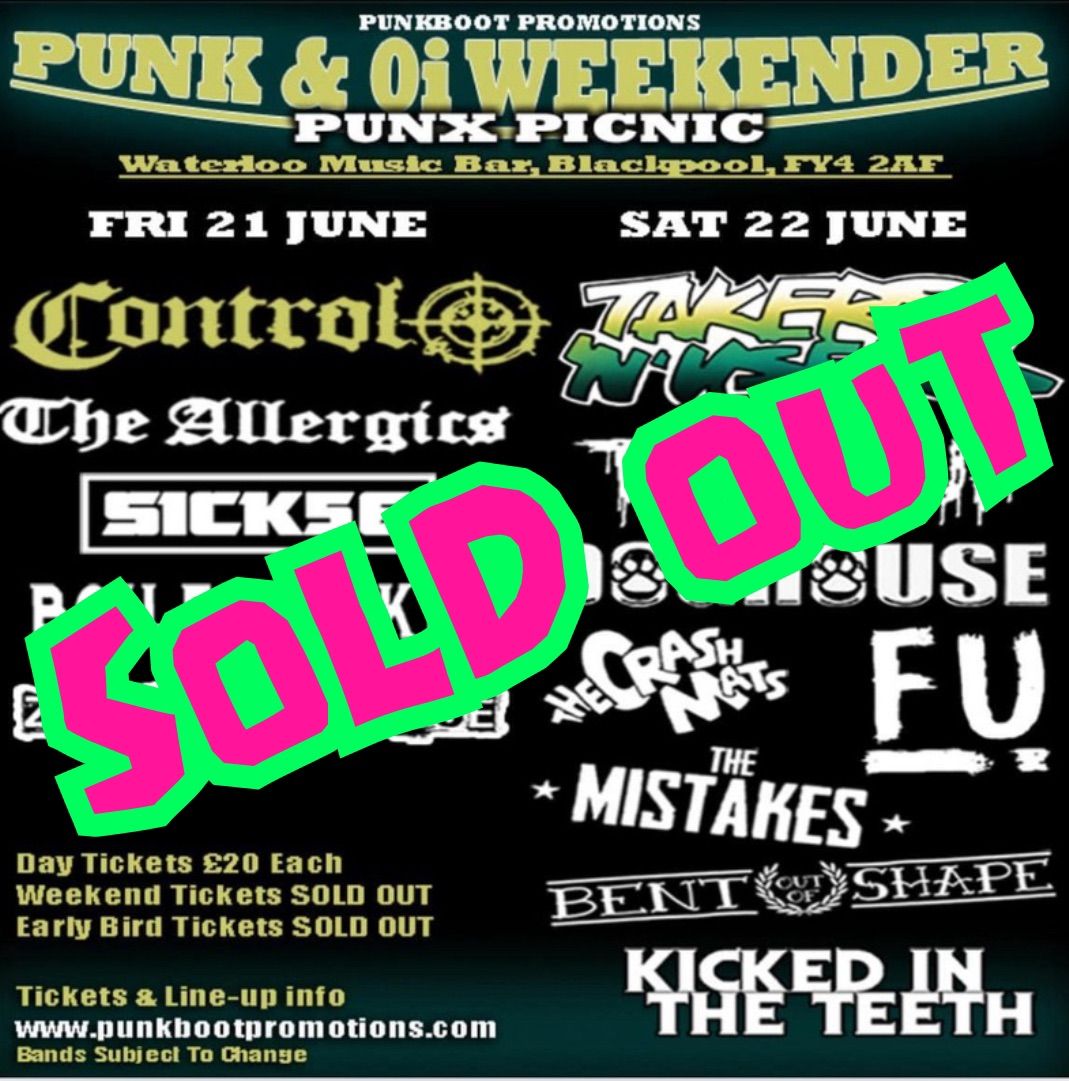 Punx Picnic June 2024 Blackpool SOLD OUT