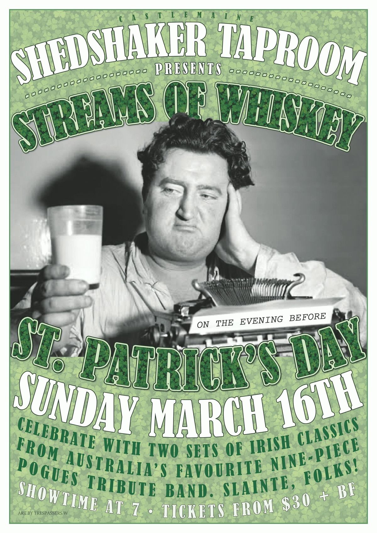 Streams of Whiskey at the Shedshaker Taproom