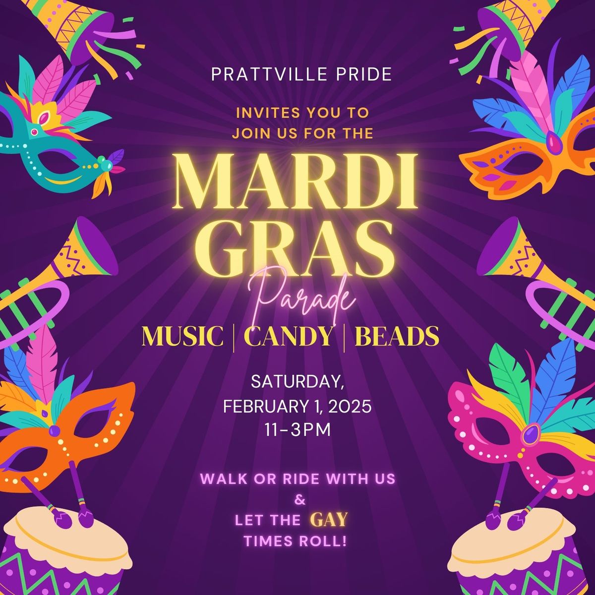 Prattville Pride Mardi Gras Parade