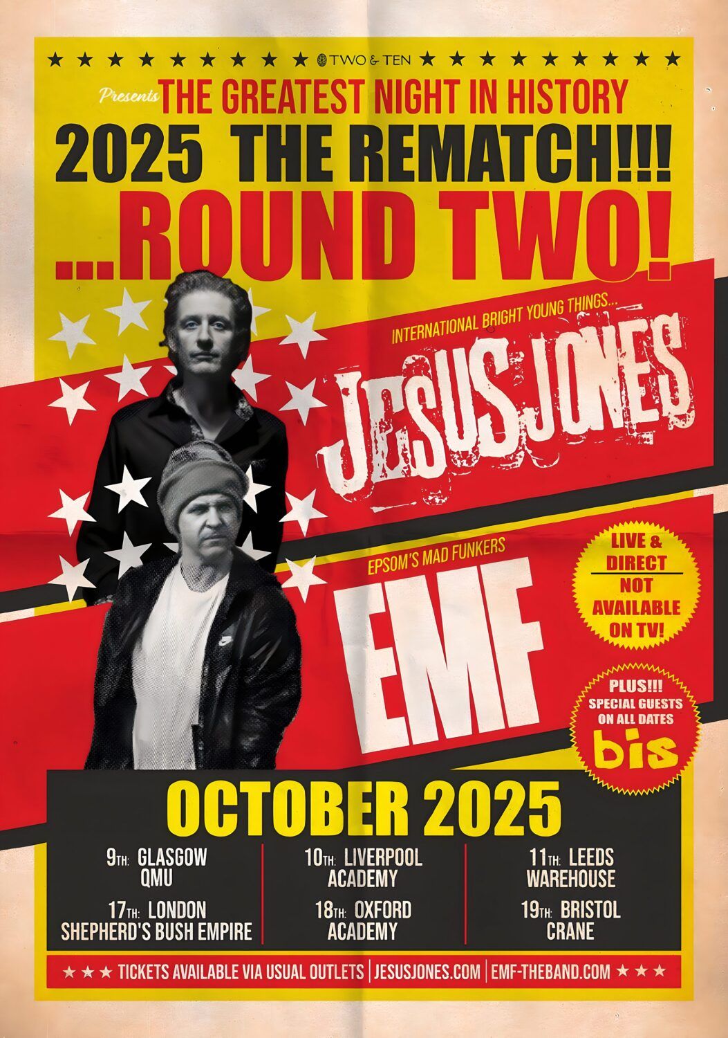 EMF & Jesus Jones Liverpool Tickets