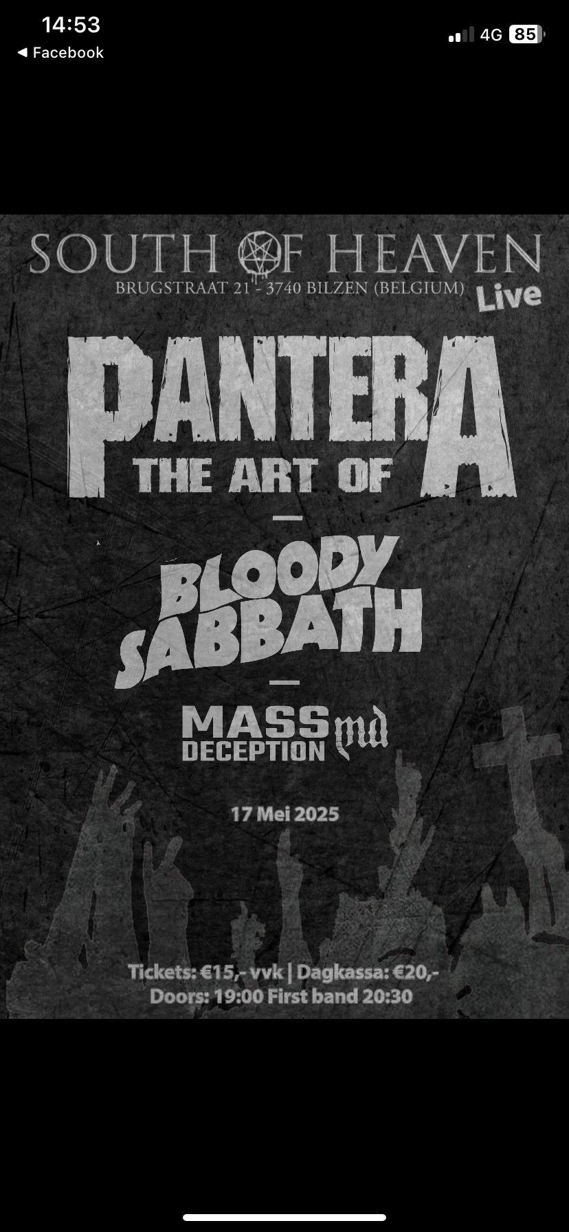 PANTERA (Art of Pantera),BLACK SABBATH (Bloody Sabbath),MASS DECEPTION) Live