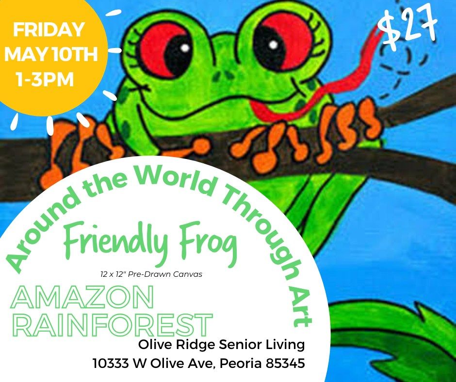 Travel Around the World Through Art: Amazon Rainforest - Friendly Frog