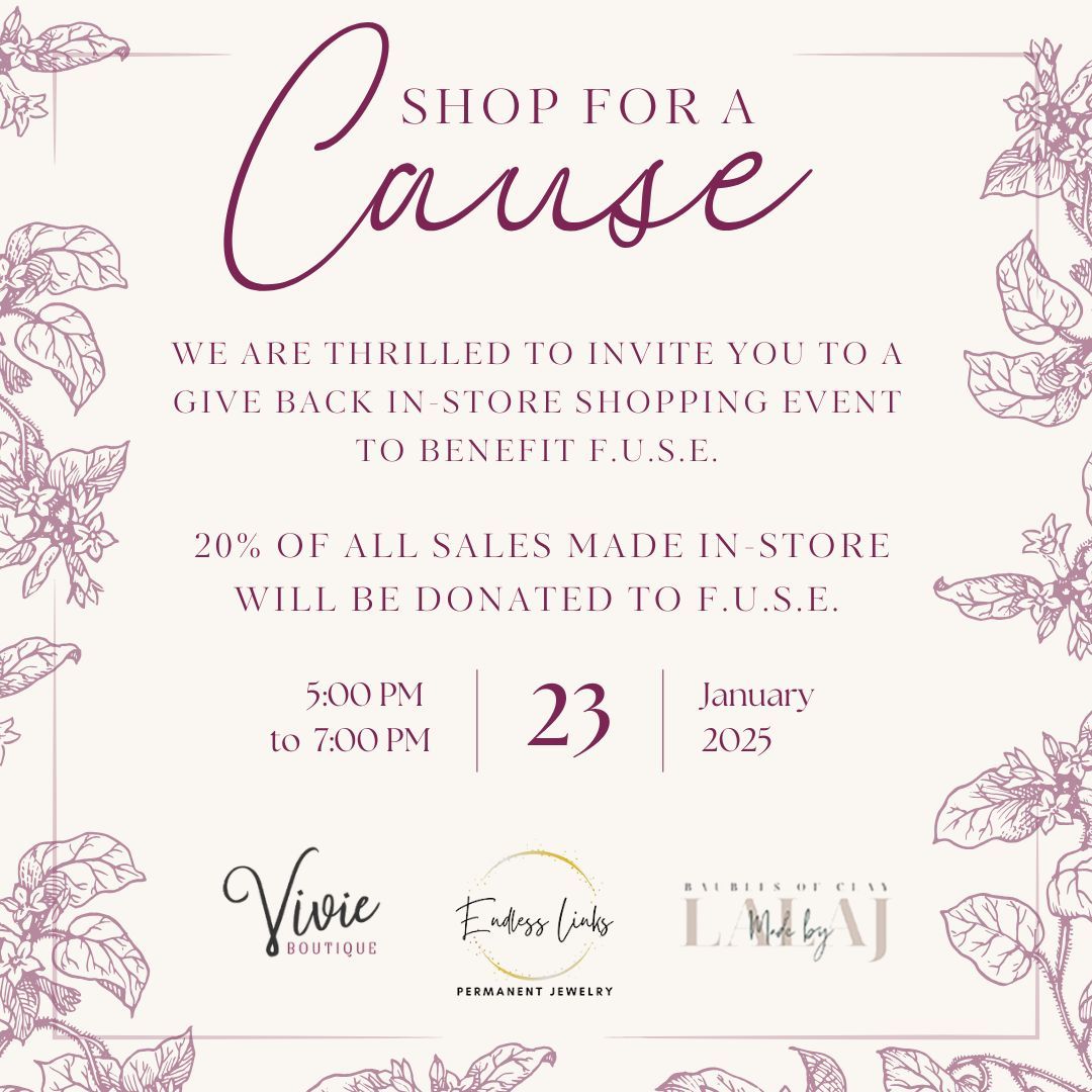 Vivie & F.U.S.E Shop for a Cause 