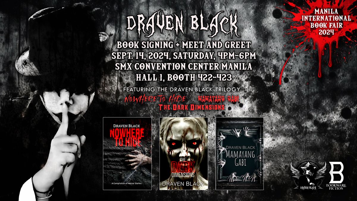 Draven Black Book Signing + Meet and Greet at MIBF 2024