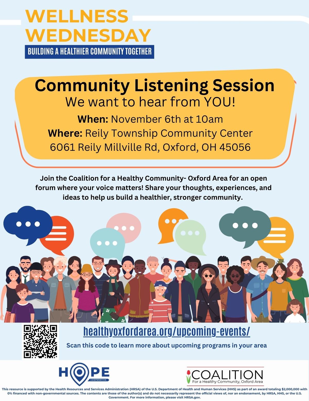 Reily Twp. Community Listening Session- We Want to Hear From YOU! 