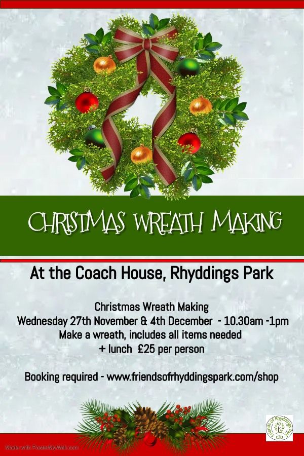 Christmas Wreath Making - on sale 02.09.2024