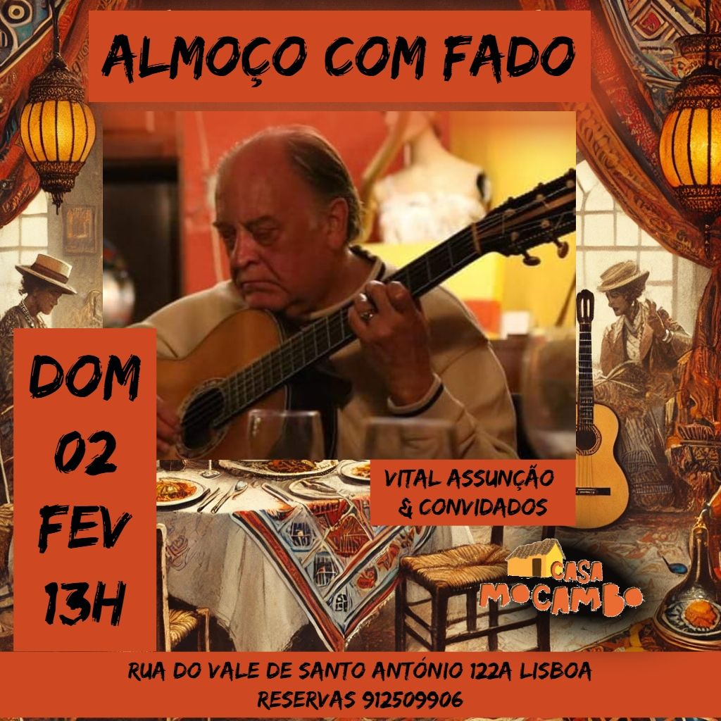 Almo\u00e7o com Fado com Vital Assun\u00e7\u00e3o e Convidados