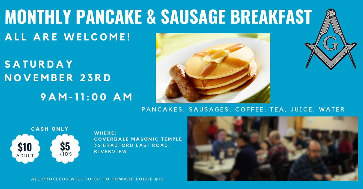 Pancake and Sausage Breakfast 