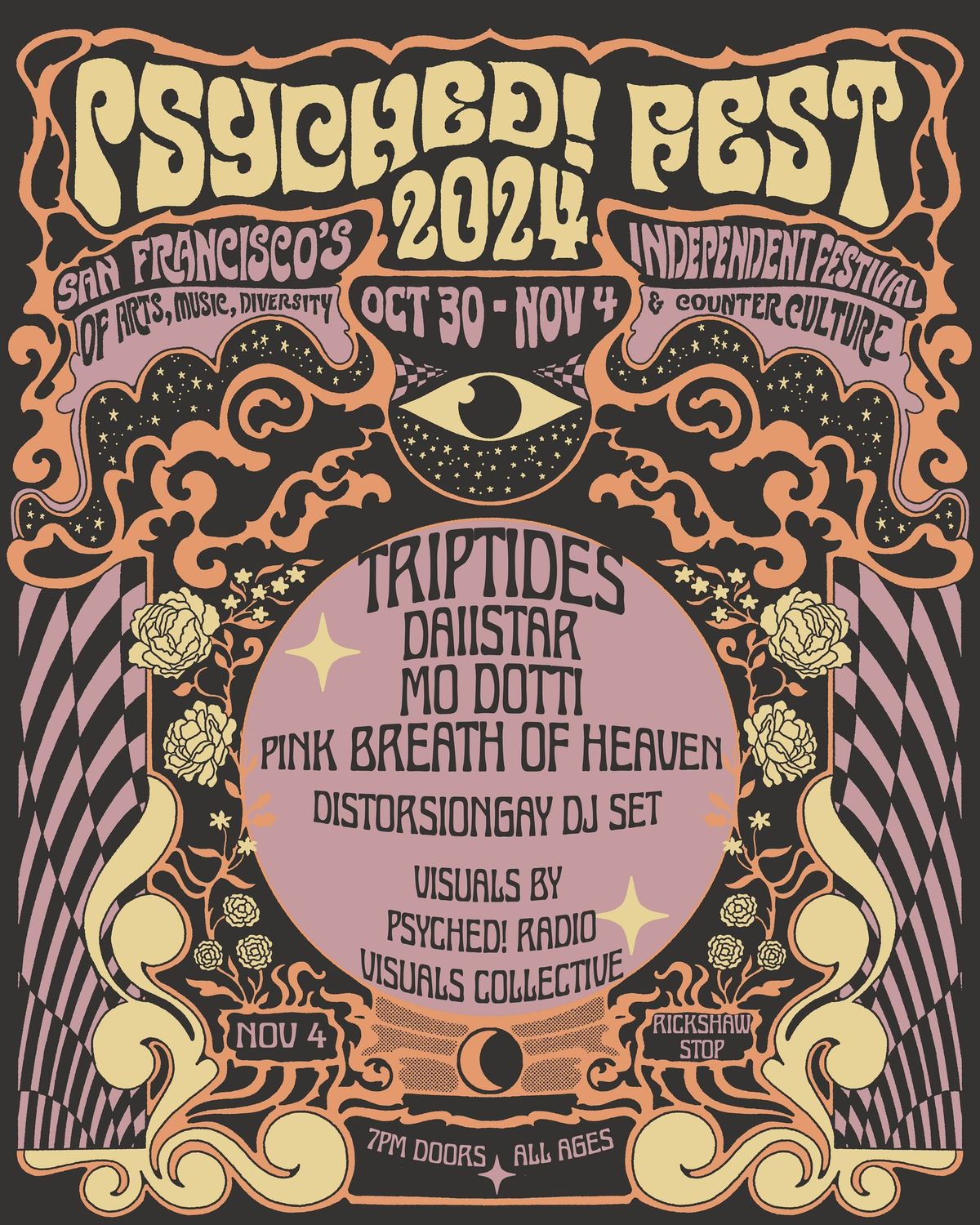 PSYCHED! FEST 2024 with TRIPTIDES \/ DAIISTAR \/ Mo Dotti \/ Pink Breath of Heaven