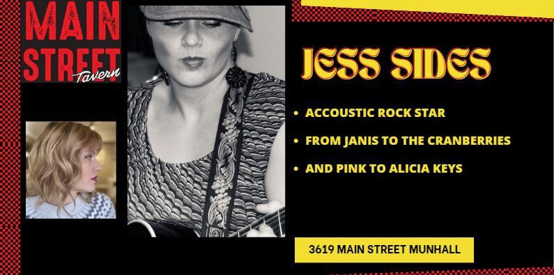 JESS SIDES - LIVE @ MAIN STREET TAVERN IN MUNHALL SATURDAY MAY 18