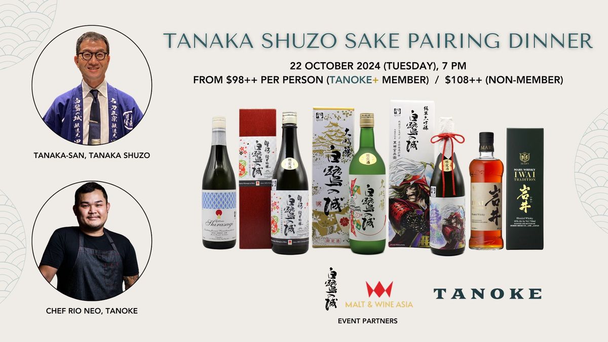 Tanaka Shuzo Sake Pairing Dinner