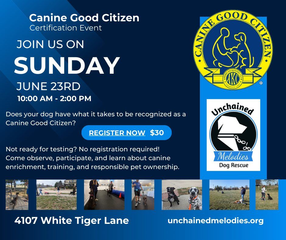 Canine Good Citizen Certification Event