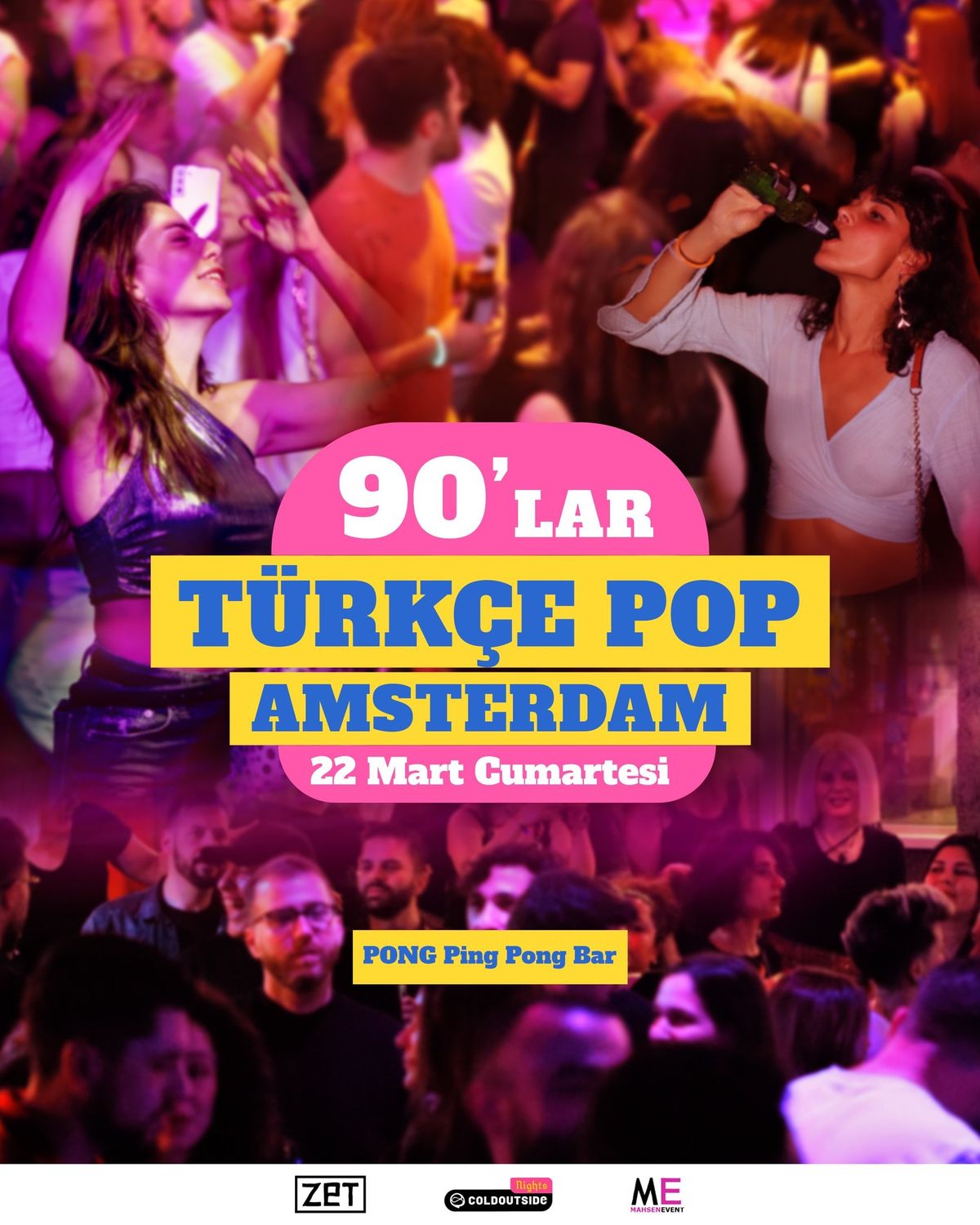 90\u2019lar T\u00fcrk\u00e7e Pop Amsterdam (Pong Bar)