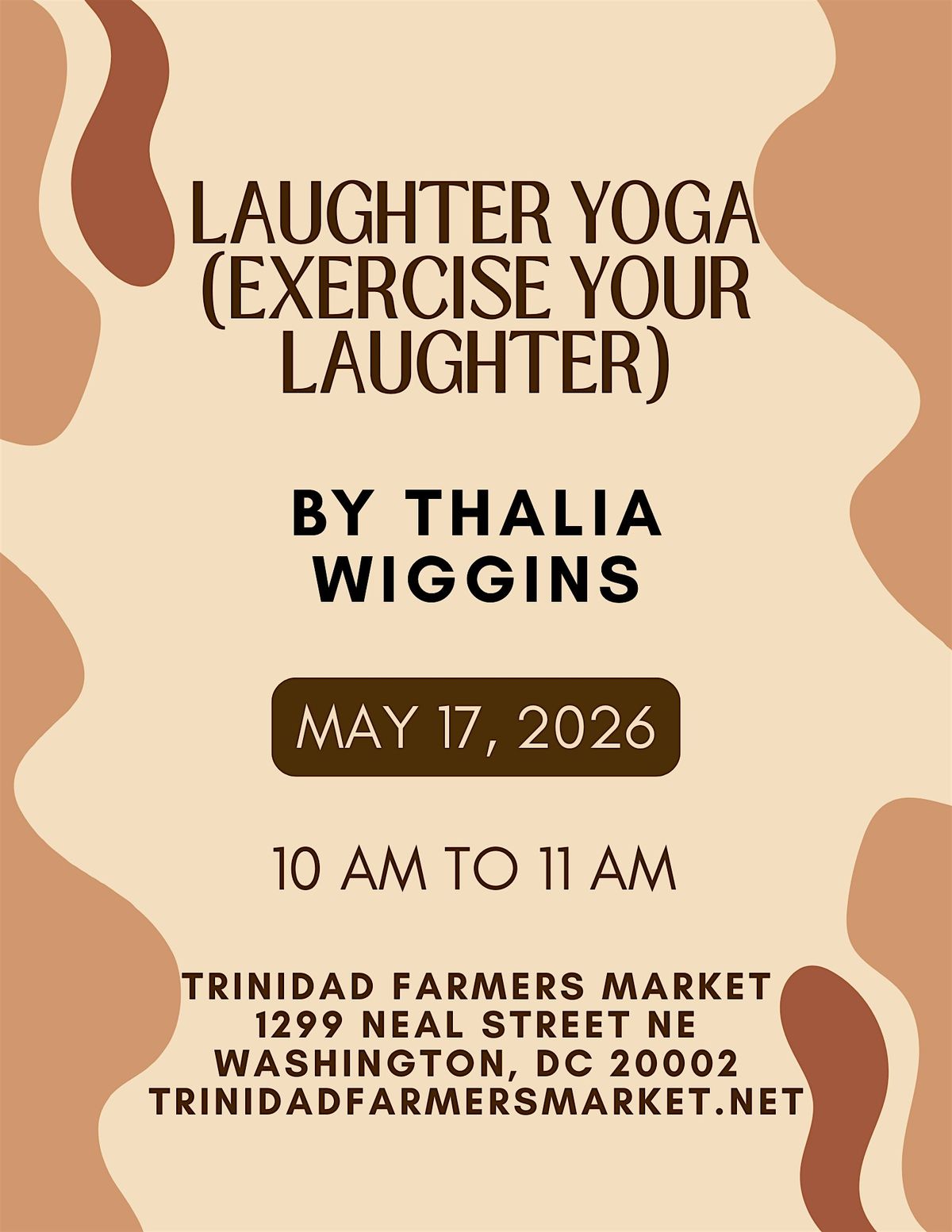 Laughter Yoga (With Thalia Wiggins) @ Trinidad Farmers Market
