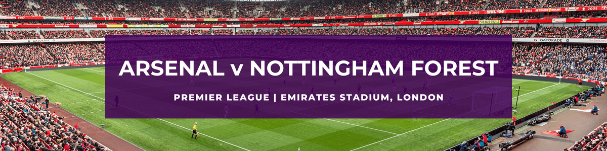 Arsenal FC vs Nottingham Forest FC at Emirates Stadium