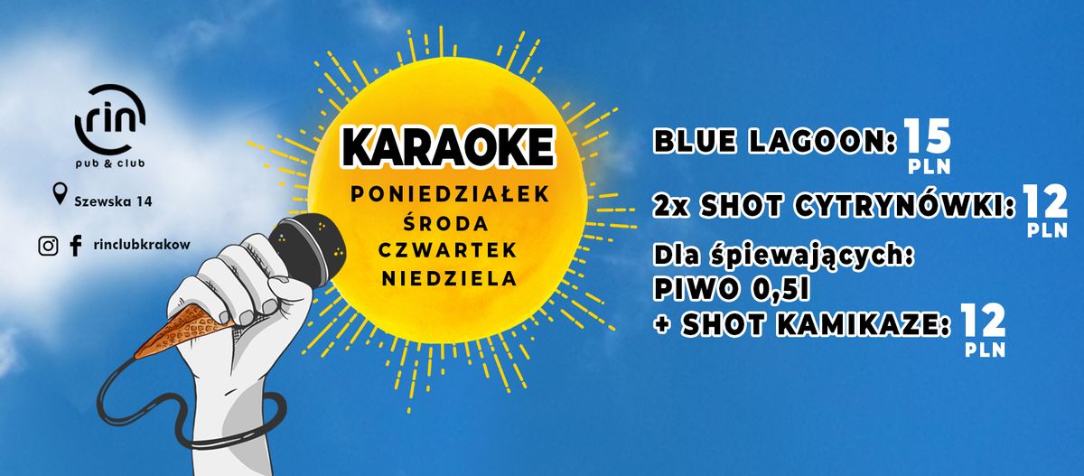 KARAOKE na Szewskiej 14 \/\/ Poniedzia\u0142ek