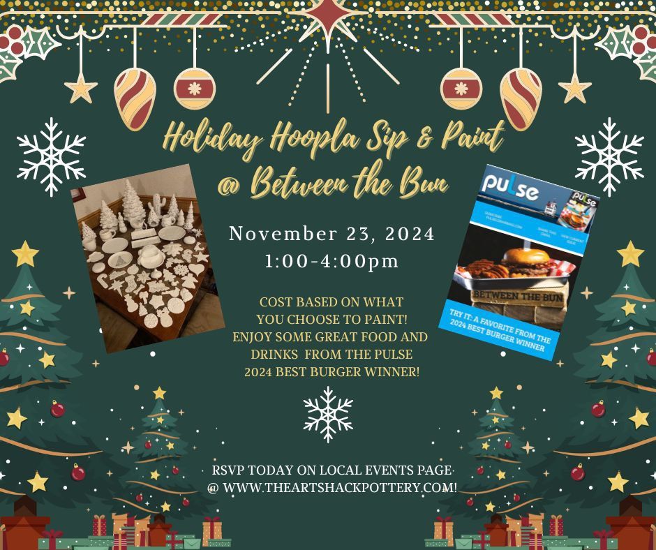 Holiday Hoopla Sip & Paint @ Between the Bun