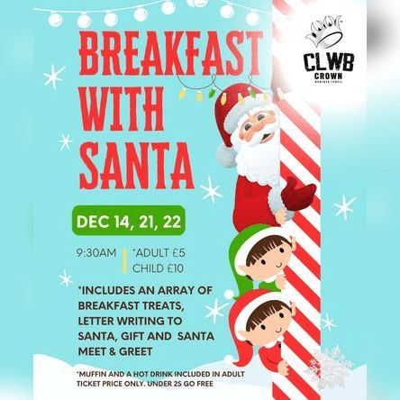 Breakfast with Santa DECEMBER 21st