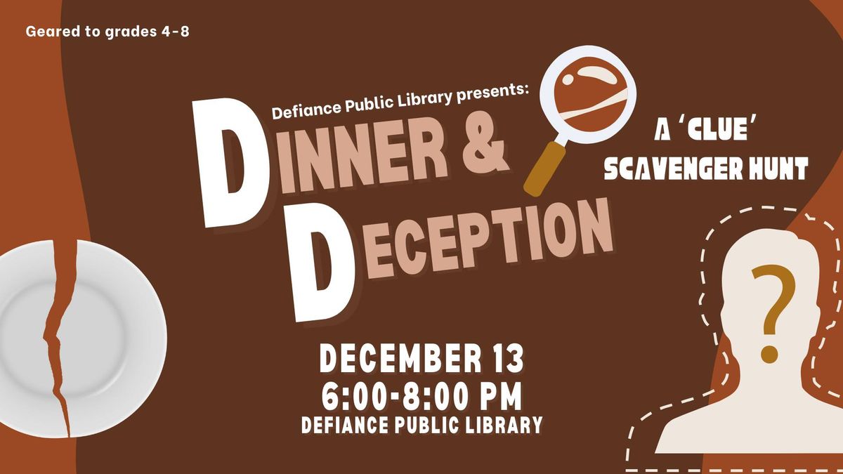 Dinner & Deception: A 'Clue' Scavenger Hunt