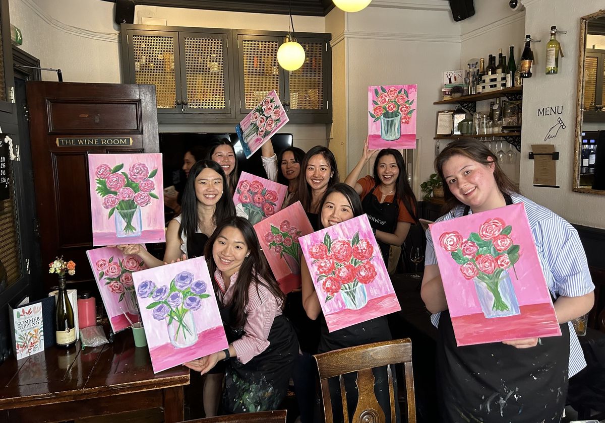 Paint and Sip - Bouquet of Flowers | Revolution Glasgow