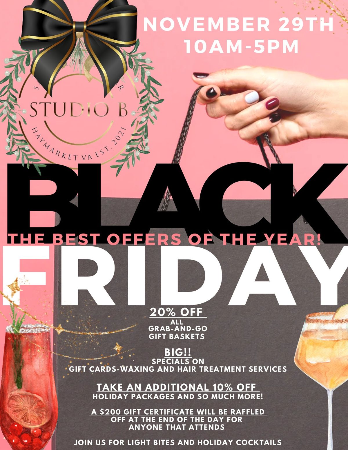 The Studio B Black Friday Event!