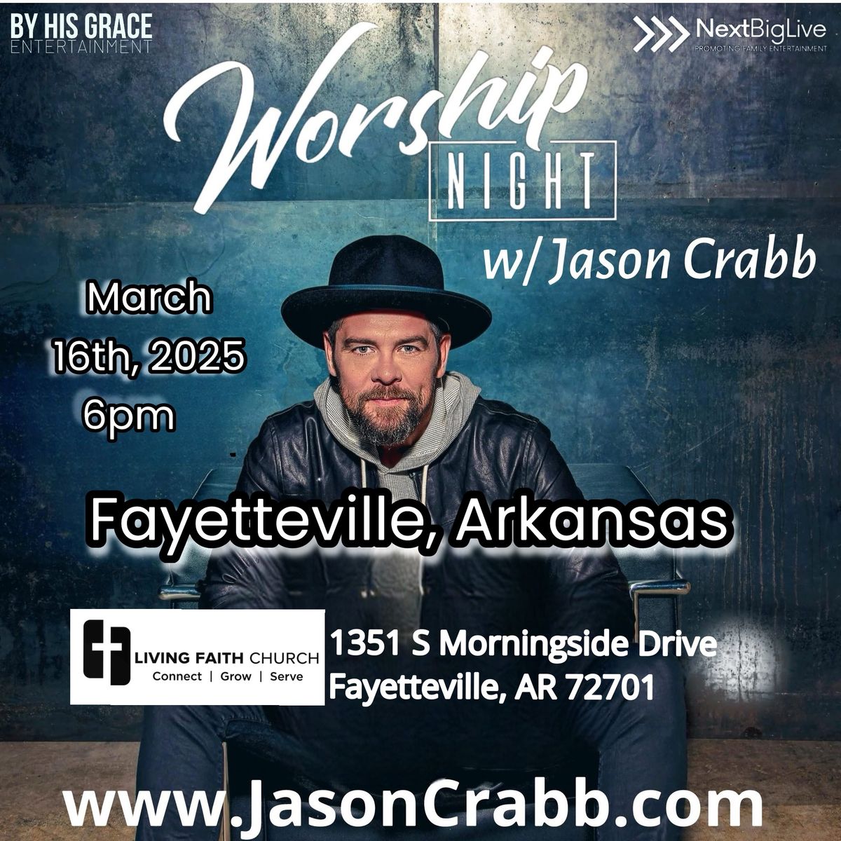 Worship Night w\/ Jason Crabb- Fayetteville, Arkansas