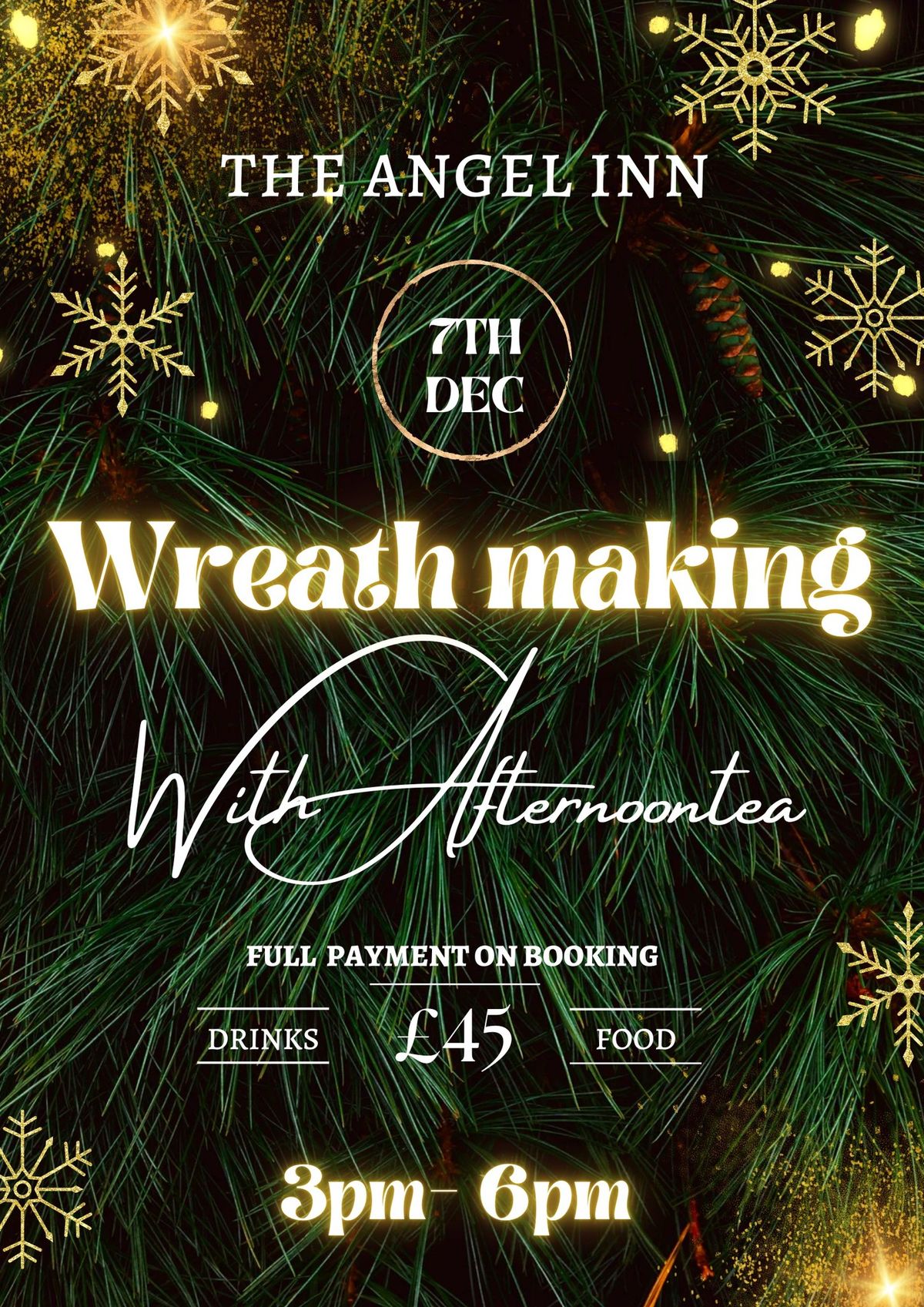 Wreath making and afternoon tea \u2615\ufe0f \ud83c\udf84