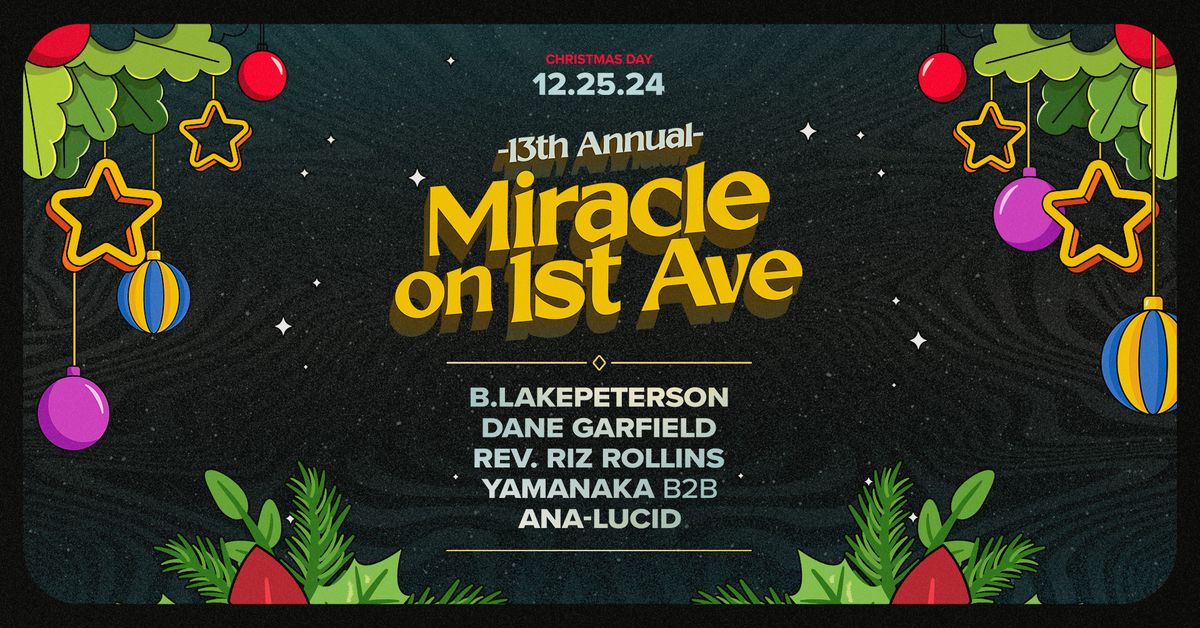 13th Annual Miracle on 1st Ave - A Free Christmas Dance Party