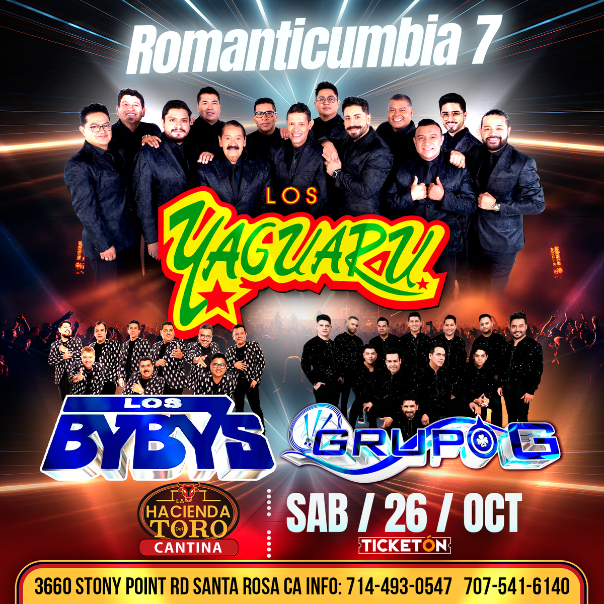 ROMANTICUMBIA 7 EN SANTA ROSA