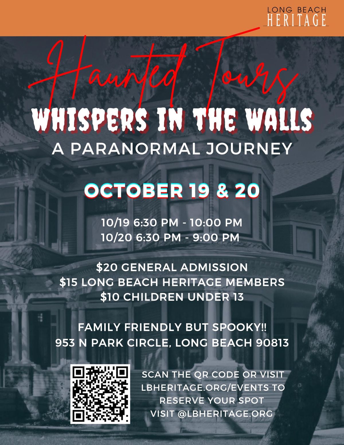 Haunted Tours:  Whispers in the Walls