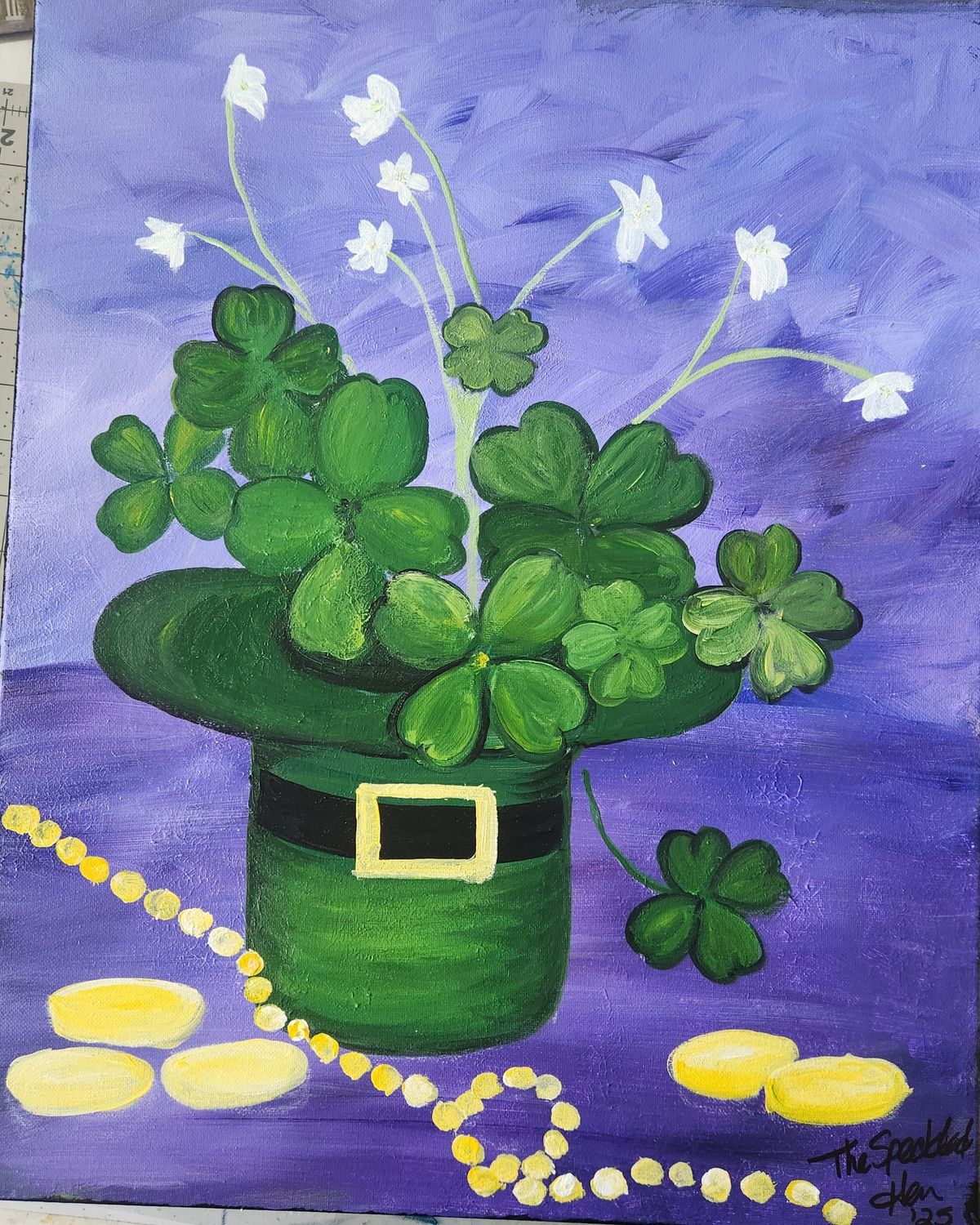 "Luck of the Irish" Paint 'n Sip, Monday, March 3rd, 6-8pm @ Barrington's Irish Bar & Grill