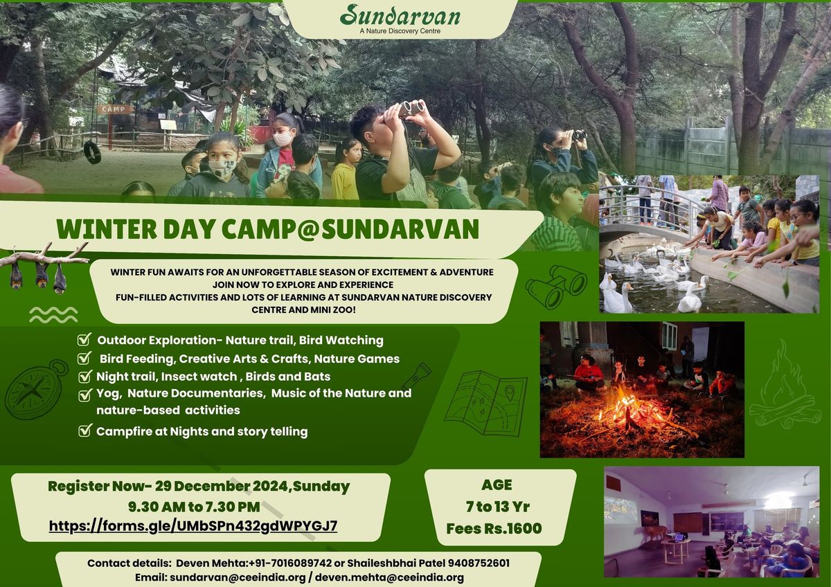 Winter Day Camps at Sundarvan Nature Discovery Centre