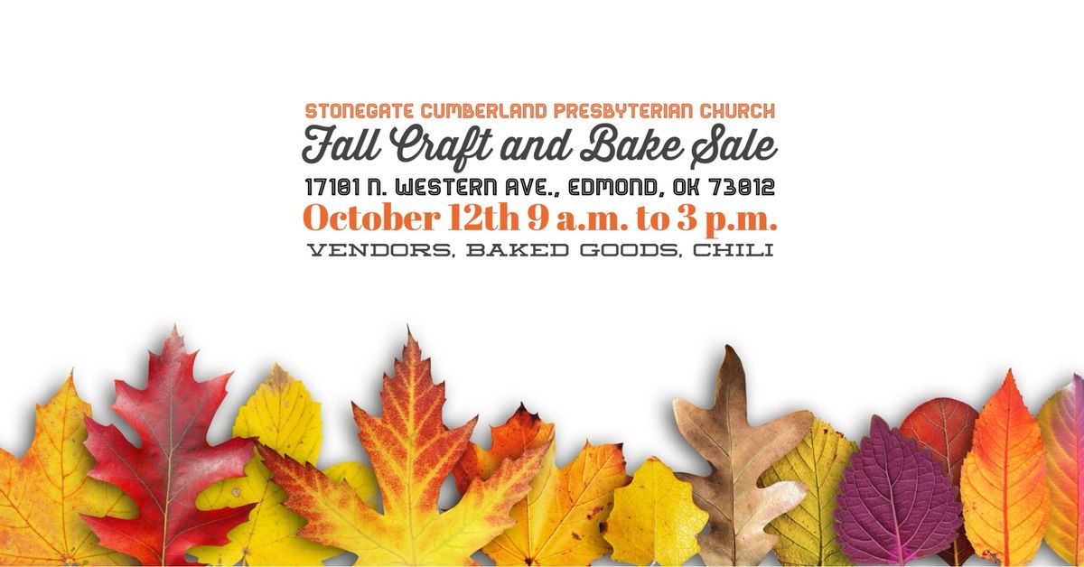 Fall Craft and Bake Sale