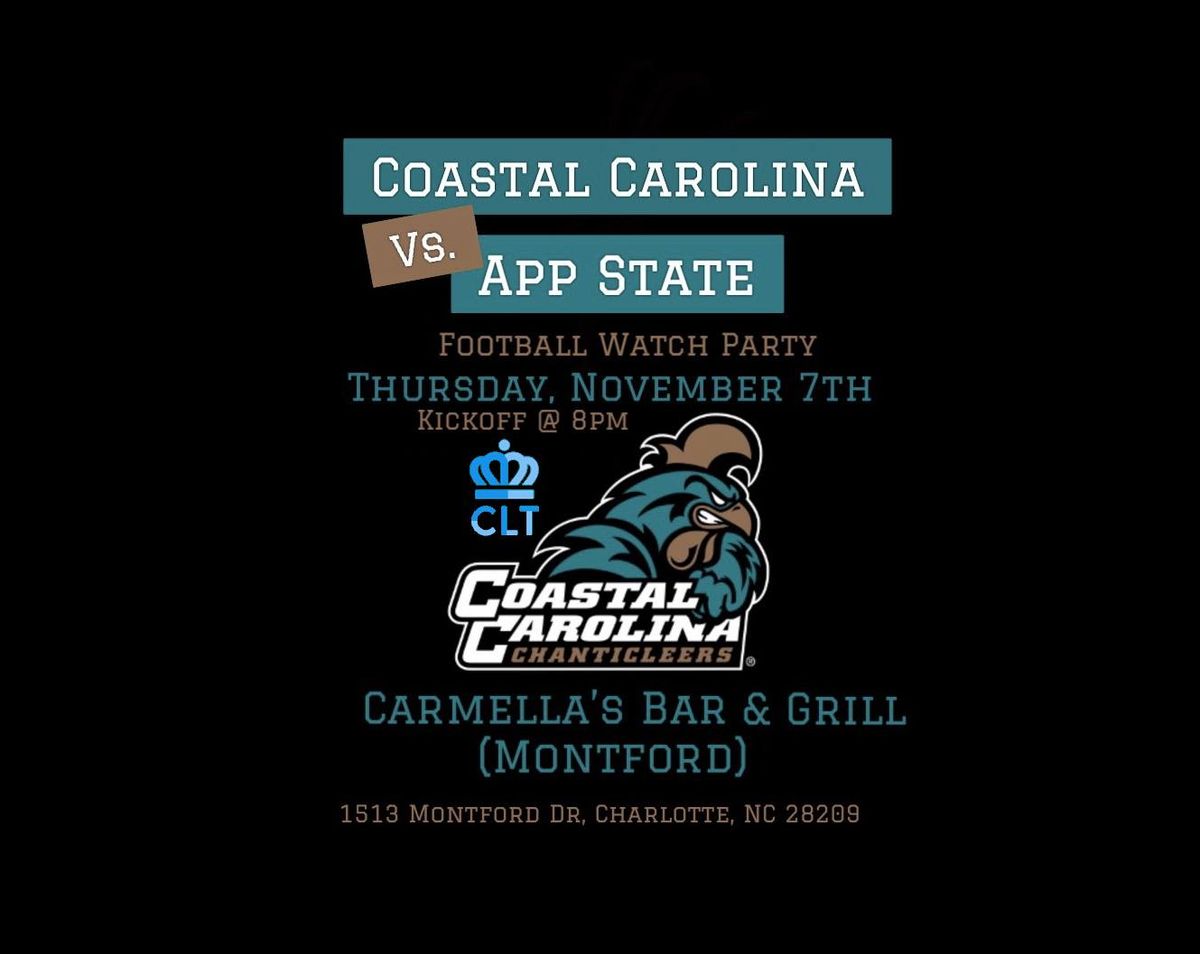 Coastal vs App State Football Watch Party in CLT