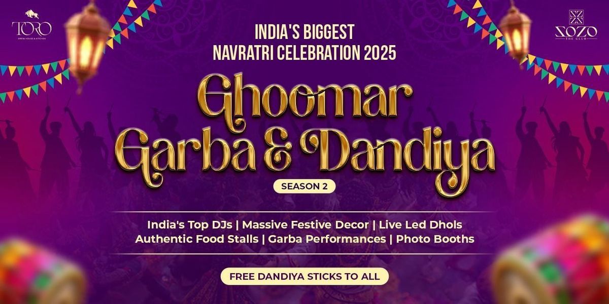 Ghoomar - India's Biggest Garba & Dandiya Night