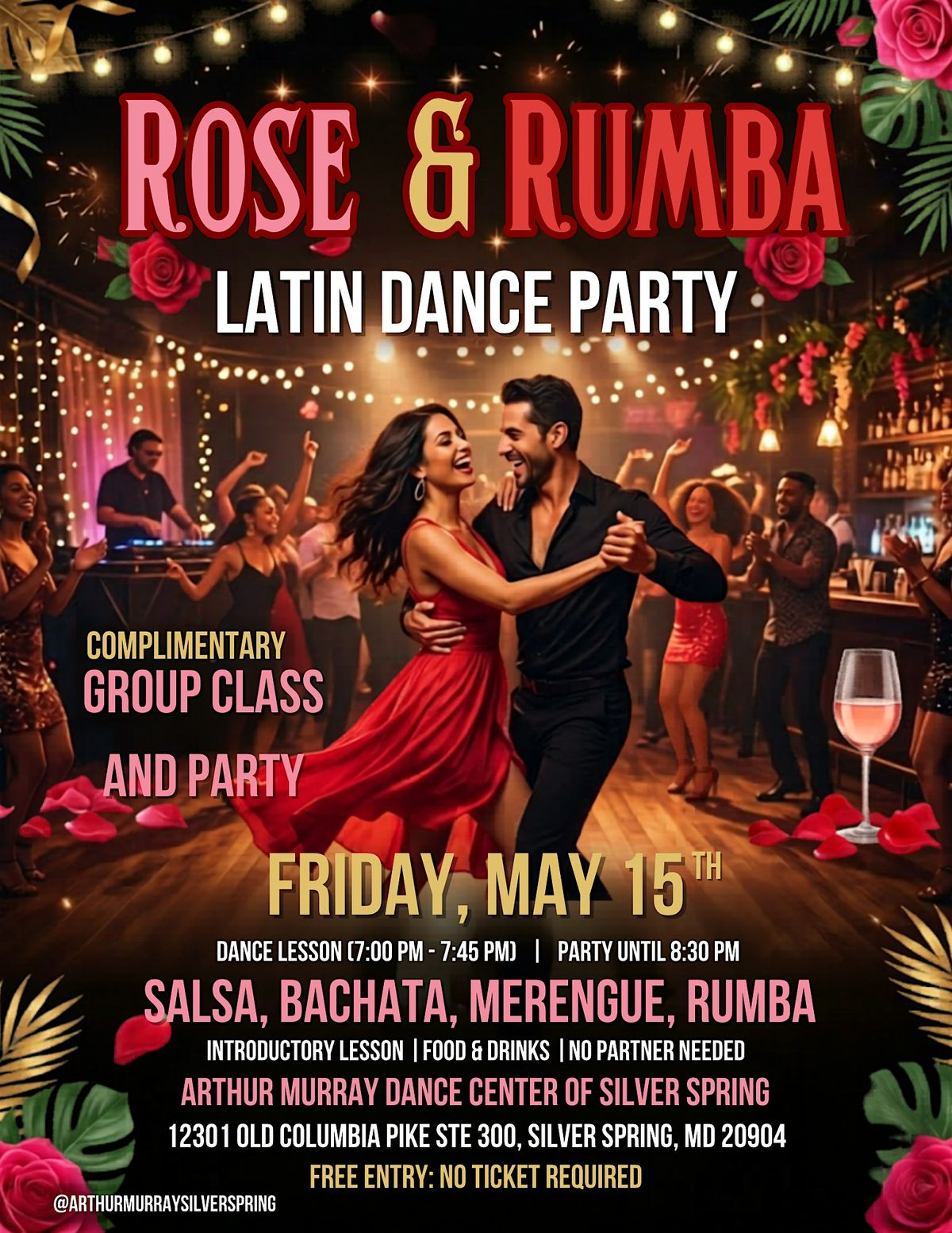 Arthur Murray's Rose' and Rumba Open House: Silver Spring