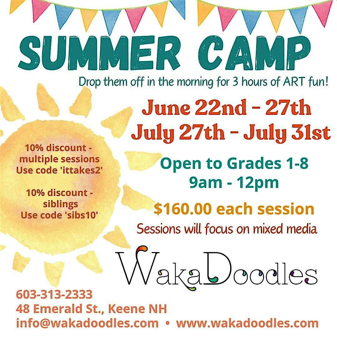 WakaDoodles Summer Camp - July