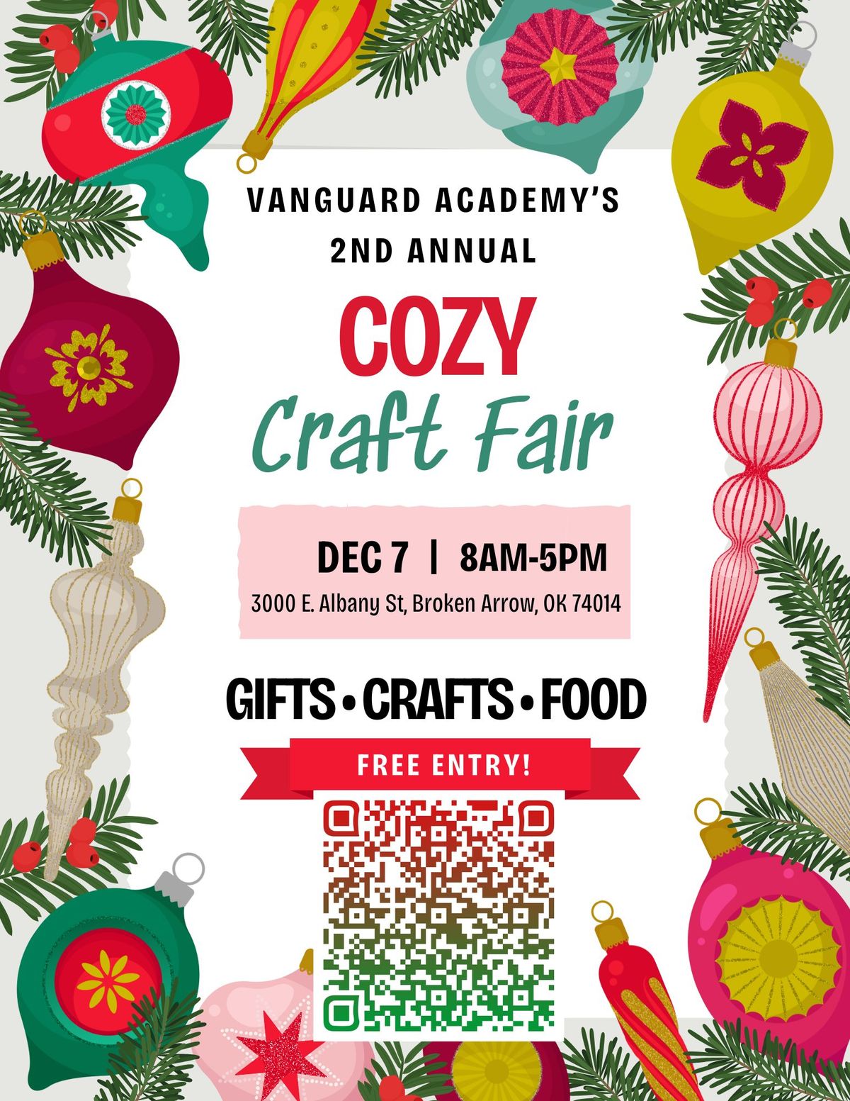 Vanguards Academy's 2nd Annual Cozy Craft Fair