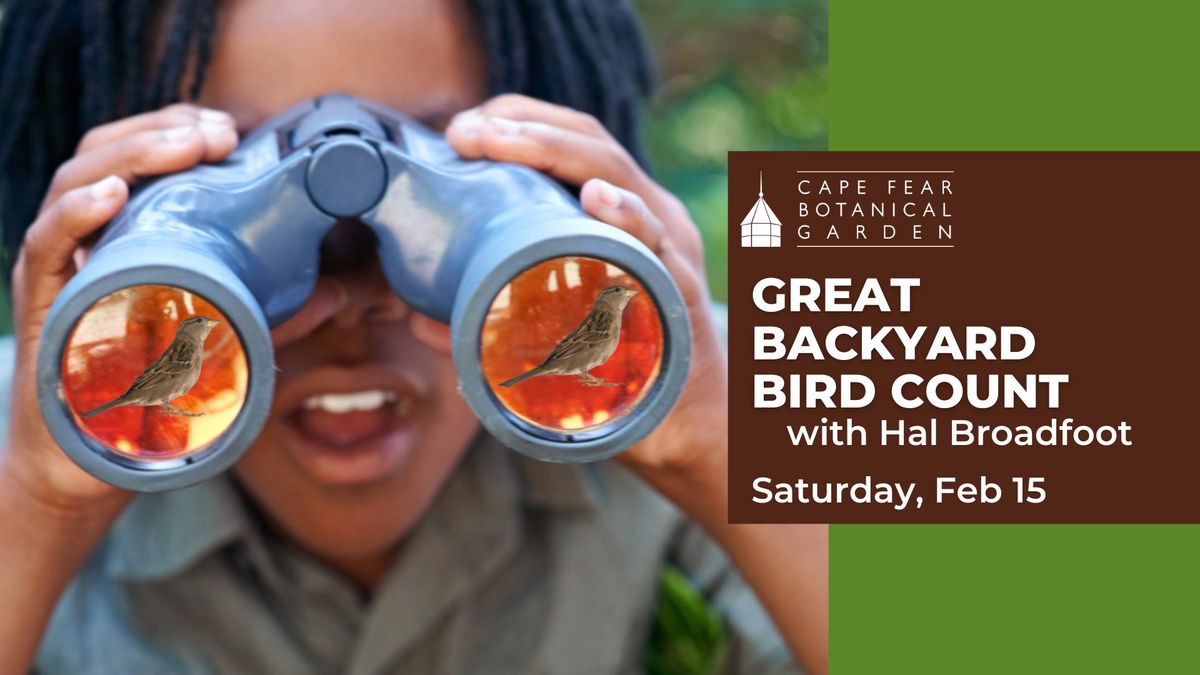 Great Backyard Bird Count at Cape Fear Botanical Garden