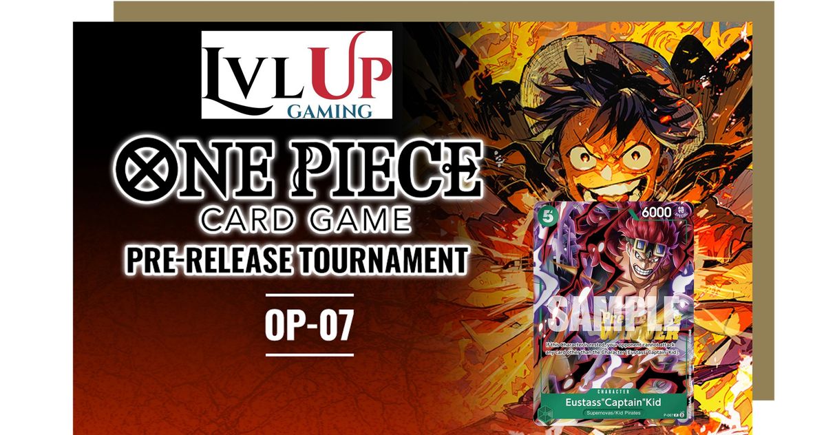 One Piece Card Game: Op-07 500 Years In The Future pre-release Sunday 23rd