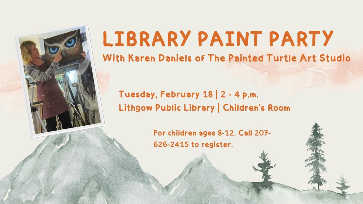 Vacation Week Program: Library Paint Party