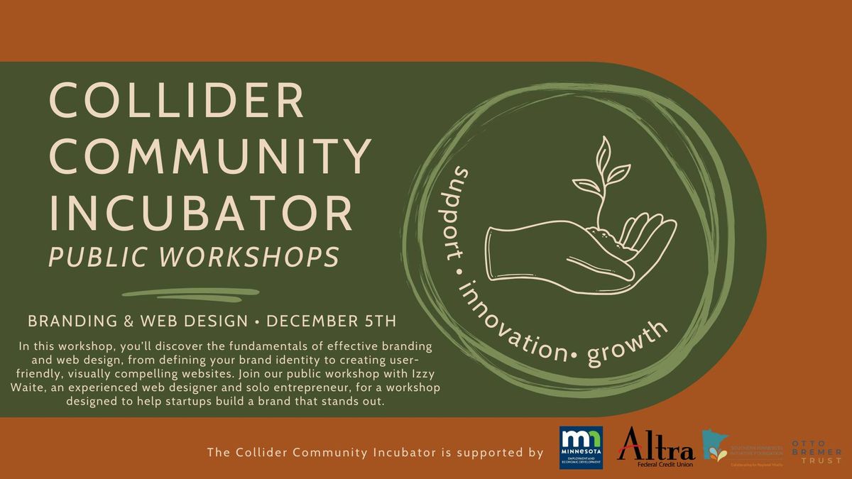 Community Incubator Workshops: Branding & Web Design