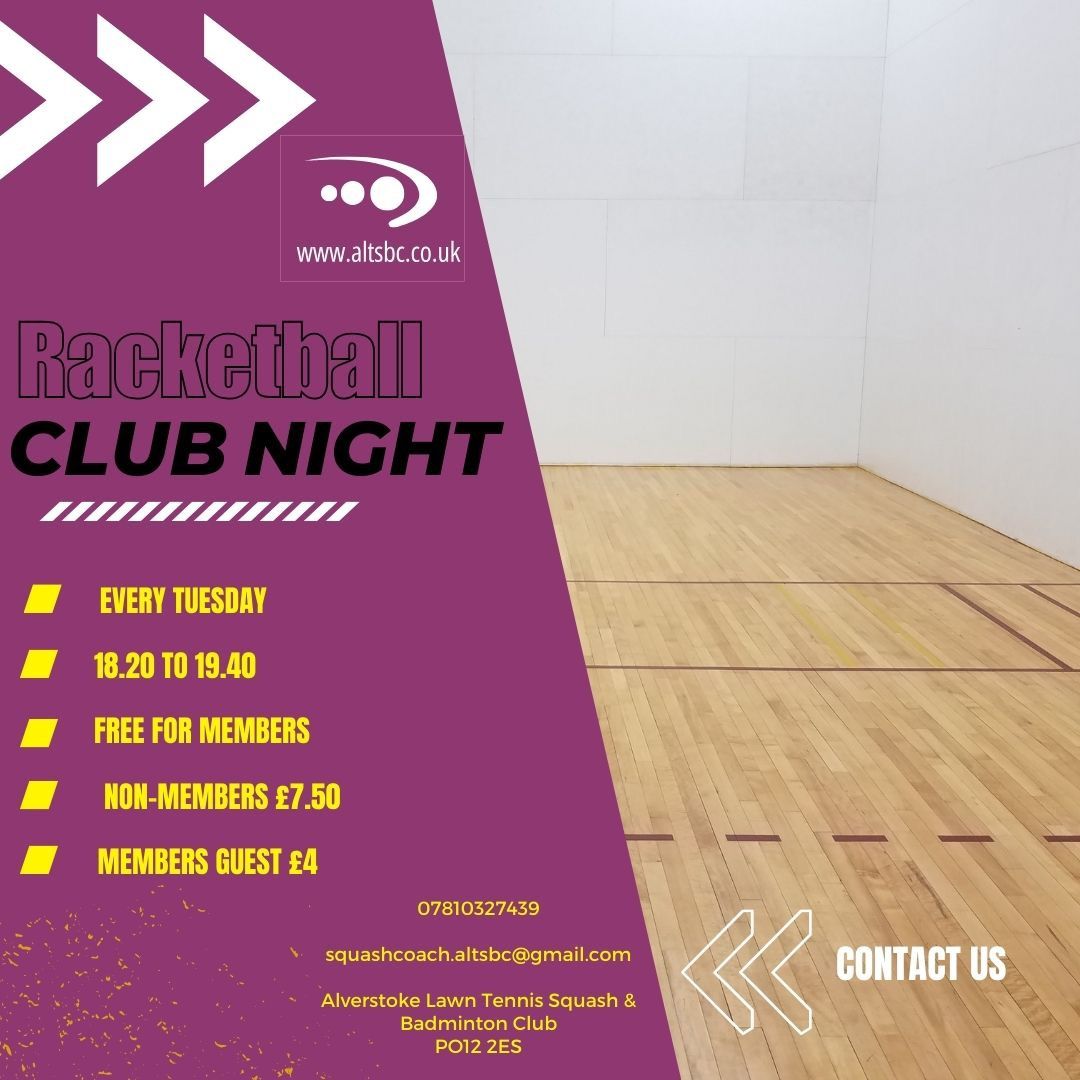 Racketball Club Night 