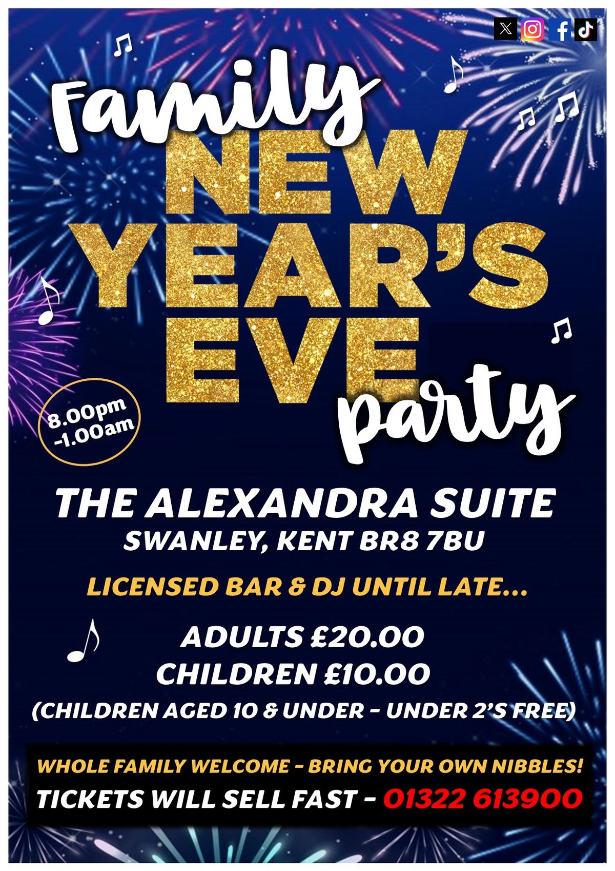 *LIMITED TICKETS* Family New Year' Eve Party