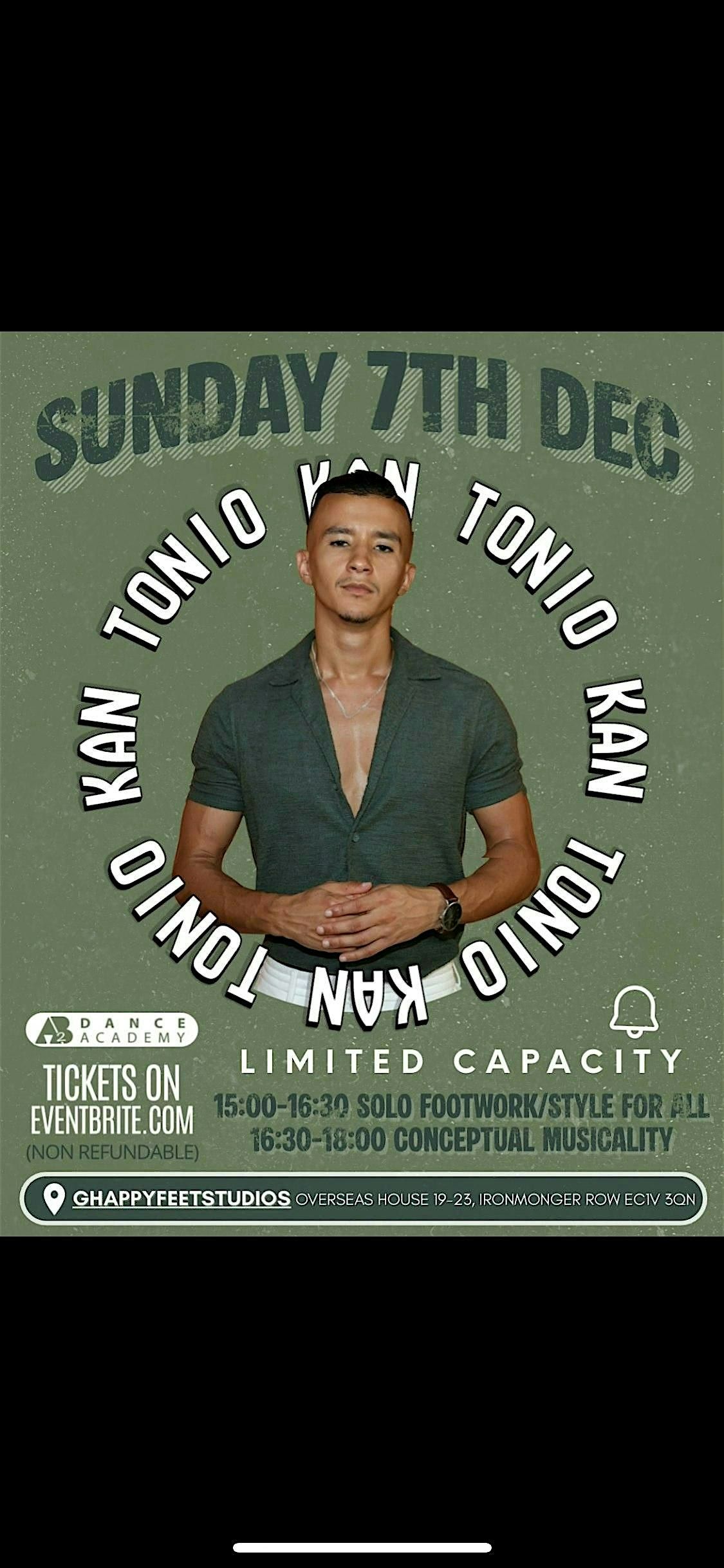 Musicality masterclass + solo styling for all! By Tonio bachata fusion