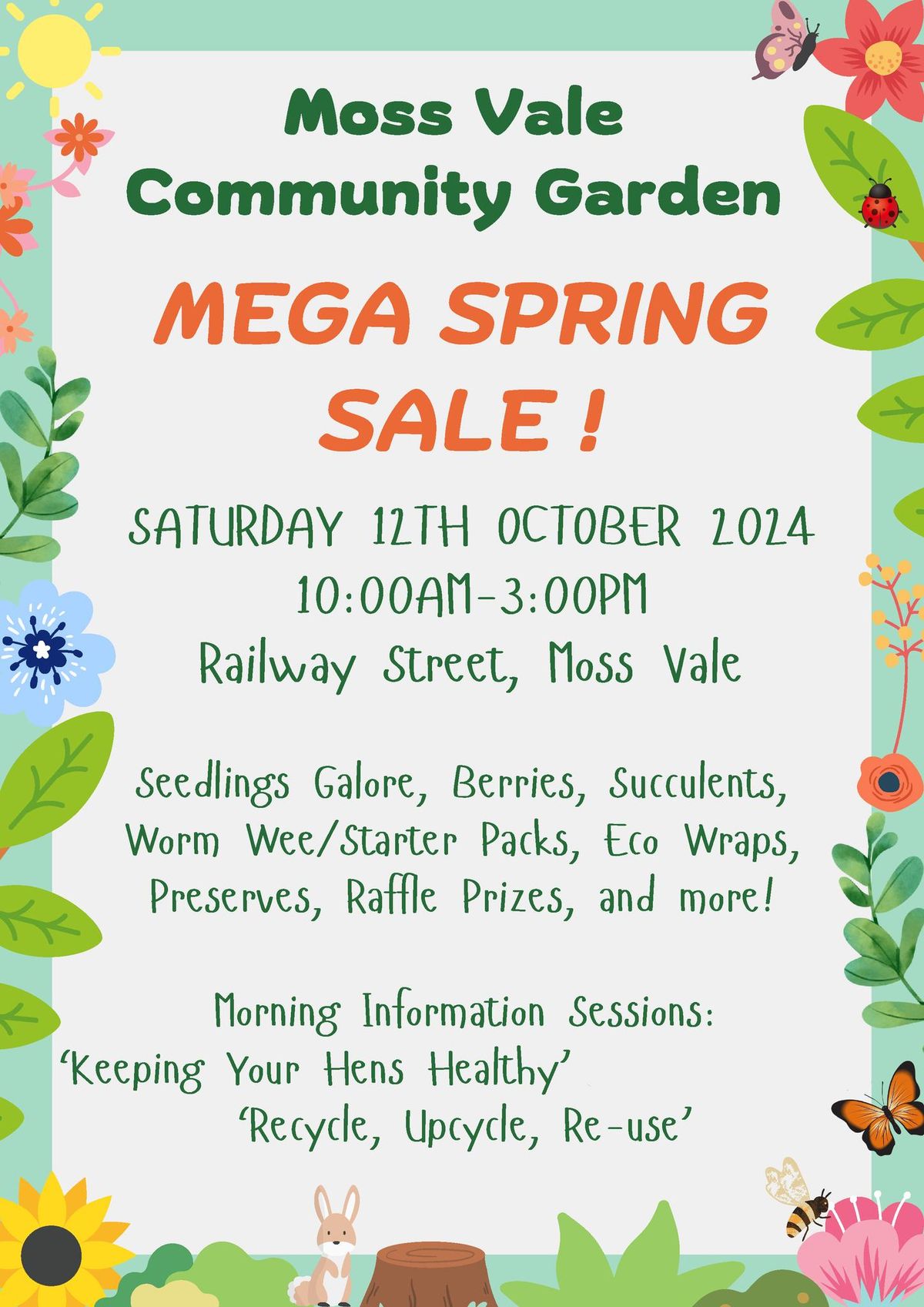 Moss Vale Community Gardens Spring Sale