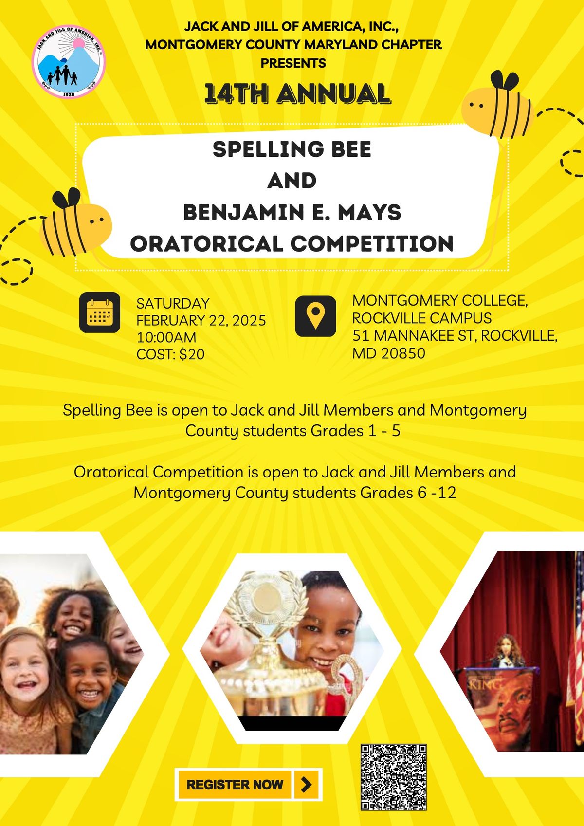 14th Annual Jack & Jill of Mont. Co Maryland Spelling Bee + Oratorical Competition