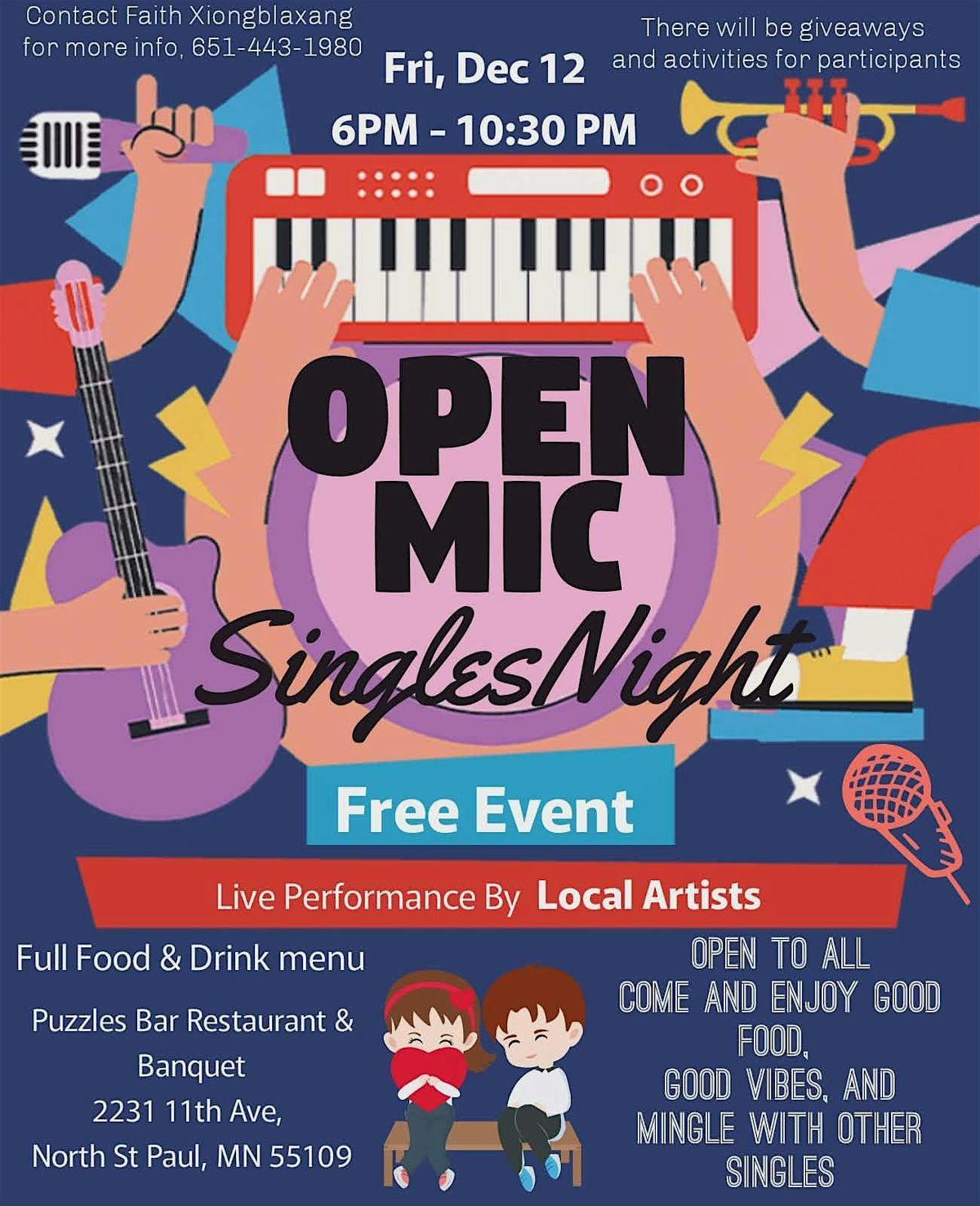 Community Open Mic-Singles Night!