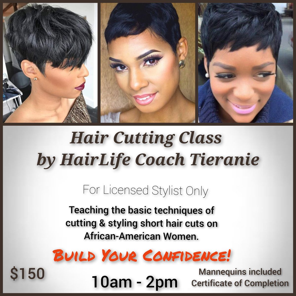 CUTTING WITH CONFIDENCE: Hair Cutting Class, 106 W Walnut St, Jesup, 26  April 2021